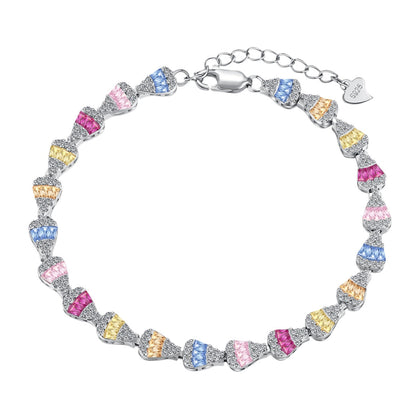 [RAFFINE]Radiant Water Drop Shape Daily Bracelet