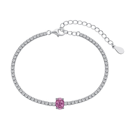 [RAFFINE]0.75 Carat Exquisite Oval Cut Daily Bracelet