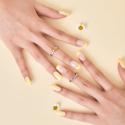 [RAFFINE]Dazzling Polychromatic Multi cut Daily Ring