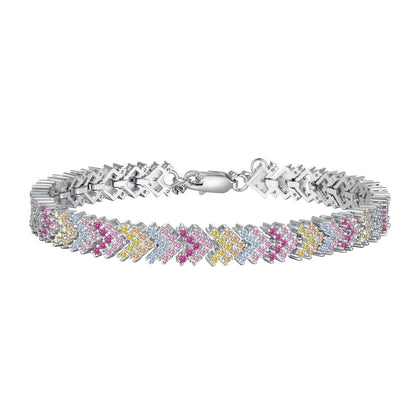 [RAFFINE]Ornate Sparkling Round Cut Party Bracelet