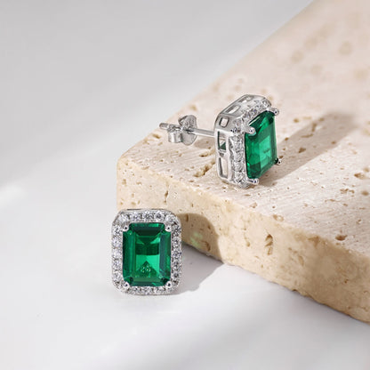 [RAFFINE]Luxurious Dainty Emerald Cut Banquet Earrings