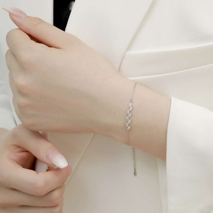 [RAFFINE]Elegant Wheat Leaves Shape Bracelet