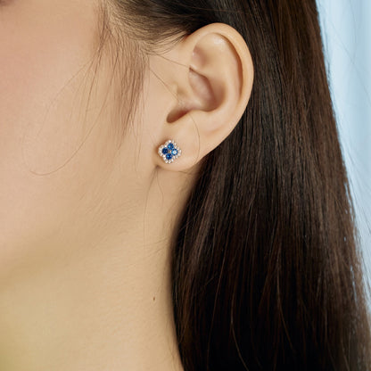 [RAFFINE]Four-Leaf Clover Flower Shaped Earrings