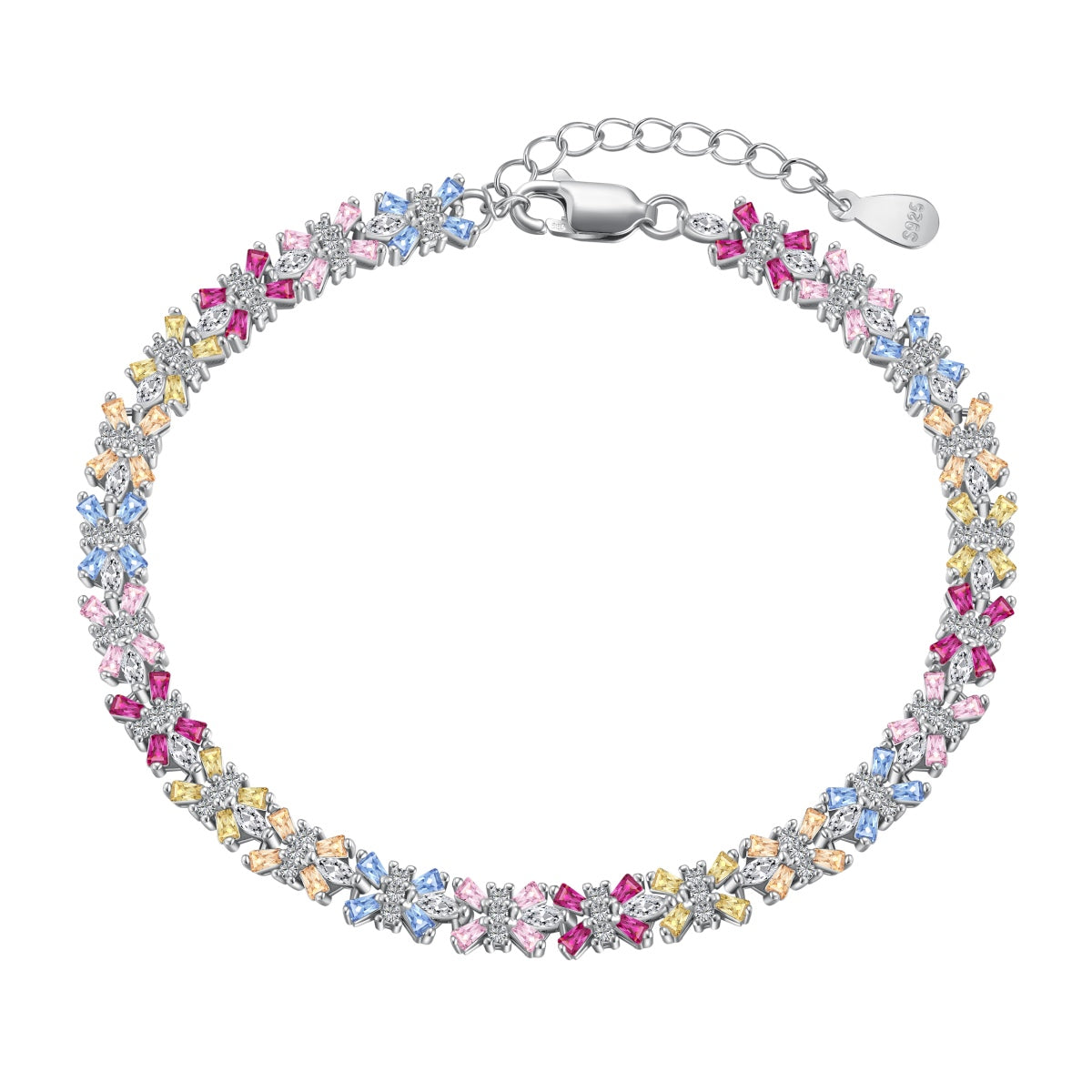 [RAFFINE]Radiant Colorful Emerald Cut Party Bracelet