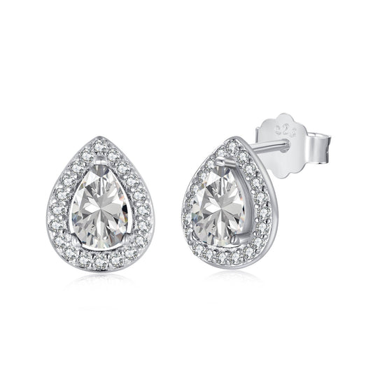 [RAFFINE]Luxurious Water Drop Shape Earrings