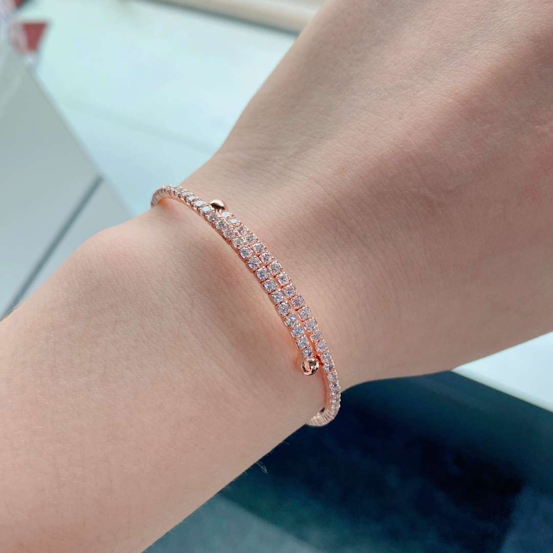 [RAFFINE]Row of Diamonds Round Fashion Bracelet