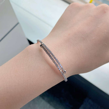 [RAFFINE]Row of Diamonds Round Fashion Bracelet