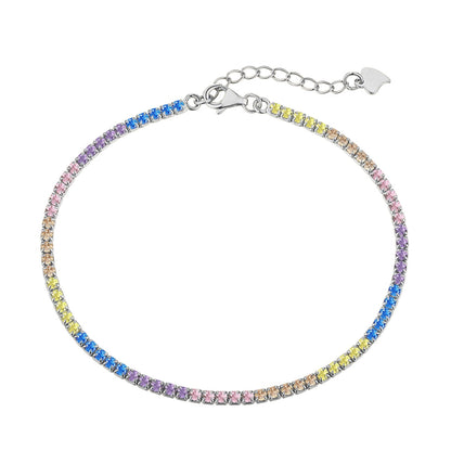 [RAFFINE]Dazzling Colorful Round Cut Daily Bracelet