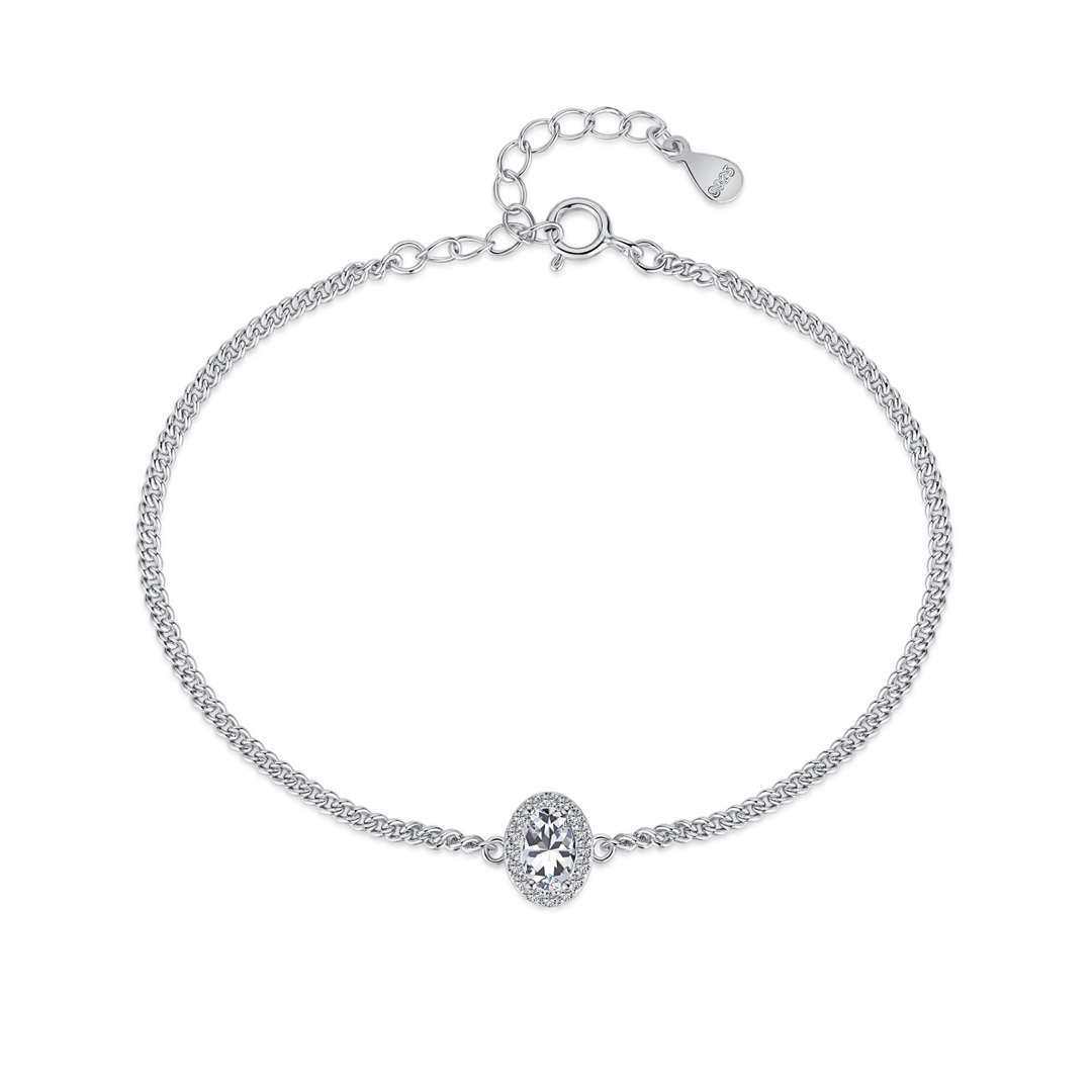 [RAFFINE]Exquisite Oval Shape Bracelet