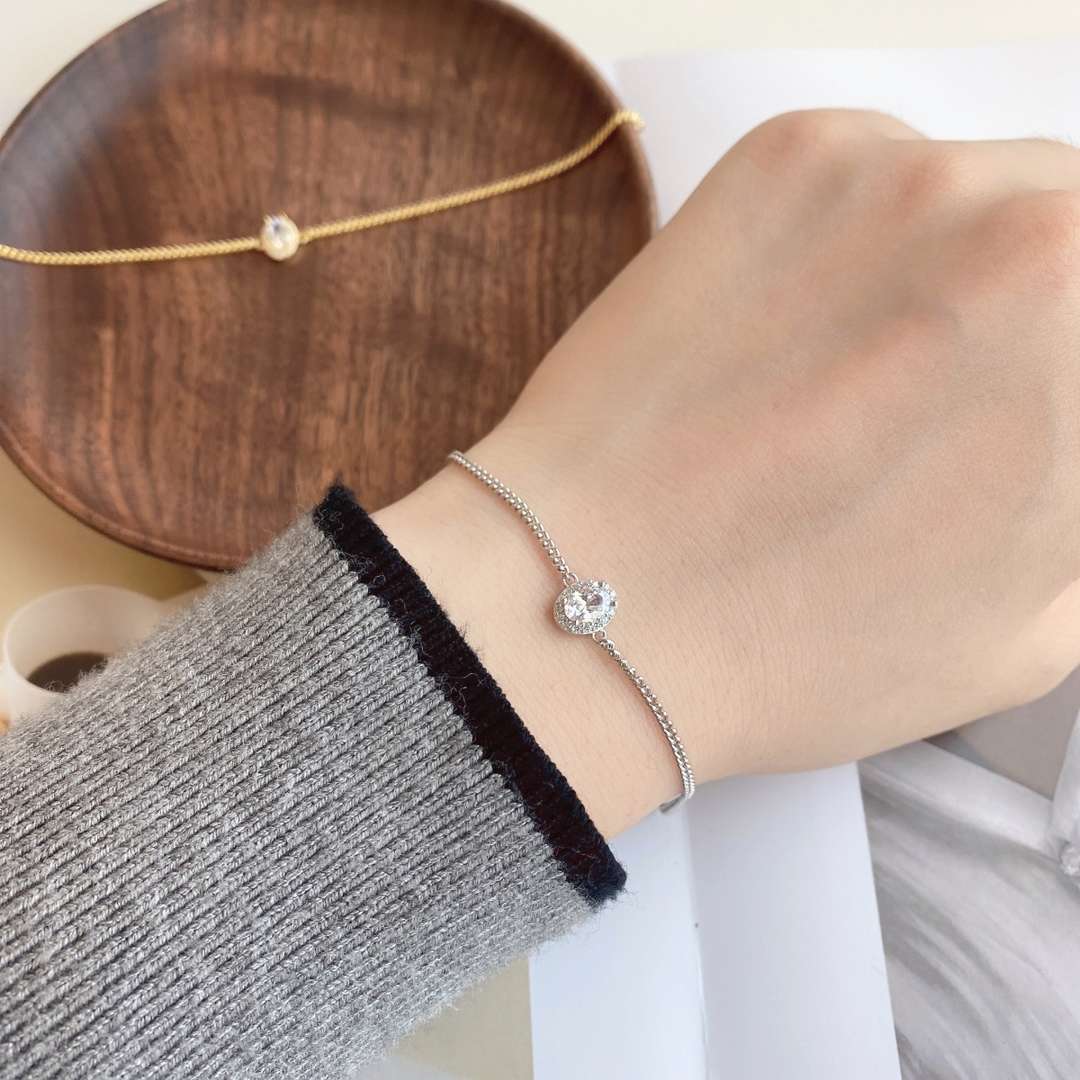 [RAFFINE]Exquisite Oval Shape Bracelet