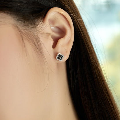 [RAFFINE]Four-Leaf Clover Flower Shaped Earrings