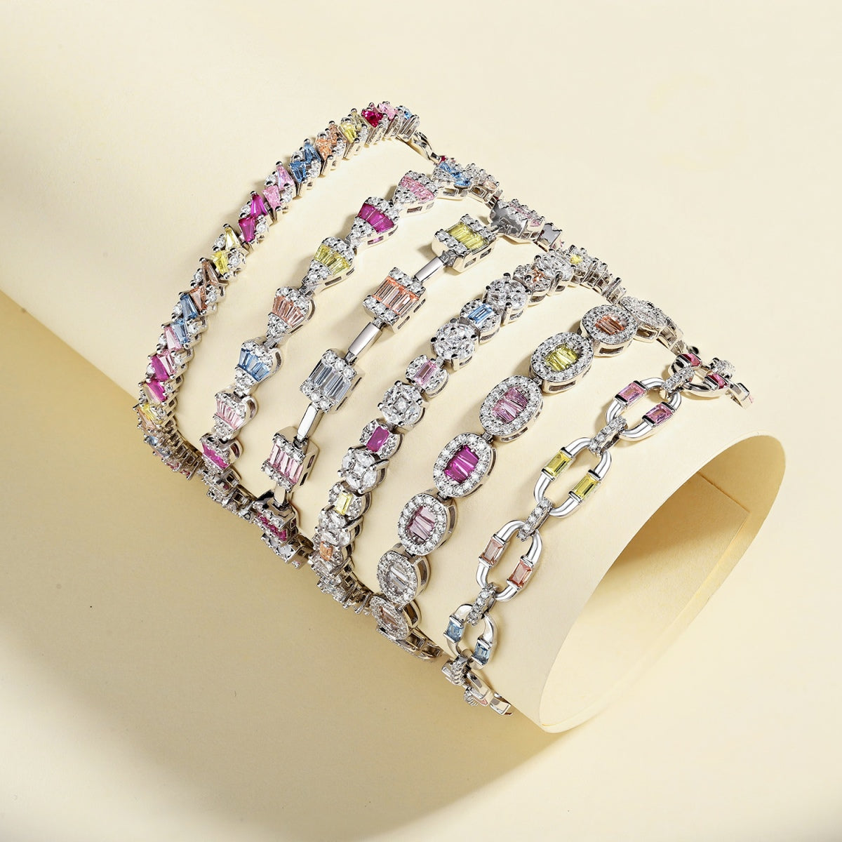 [RAFFINE]Exquisite Ornate Emerald Cut Daily Bracelet