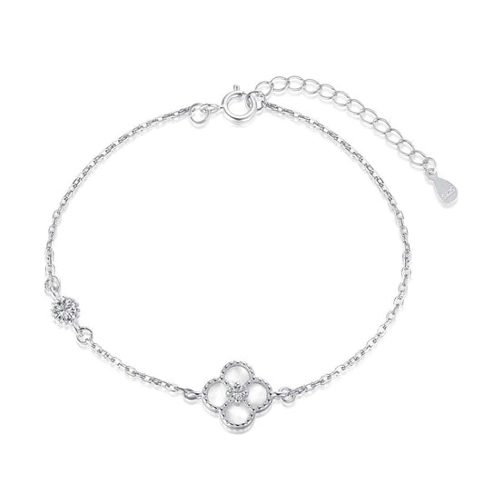[RAFFINE]Delicate Four Leaf Clover Bracelet