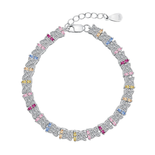 [RAFFINE]Unique Colorful Flower Shape Daily Bracelet