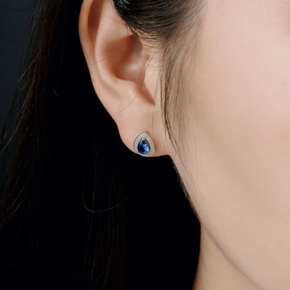 [RAFFINE]Luxurious Water Drop Shape Earrings