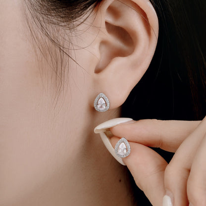 [RAFFINE]Luxurious Water Drop Shape Earrings