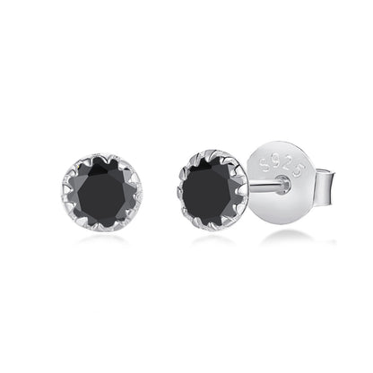 [RAFFINE]Sparkling Colorful Round Shape Earrings