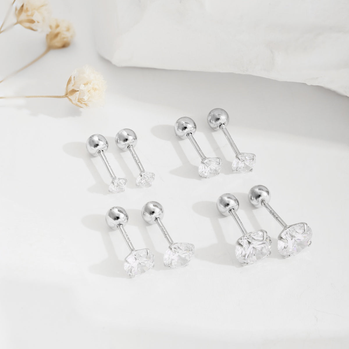 [RAFFINE]Unique U-Shaped Ear Bone Earrings