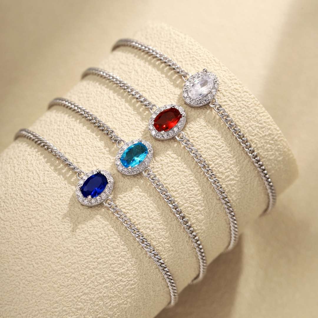 [RAFFINE]Exquisite Oval Shape Bracelet