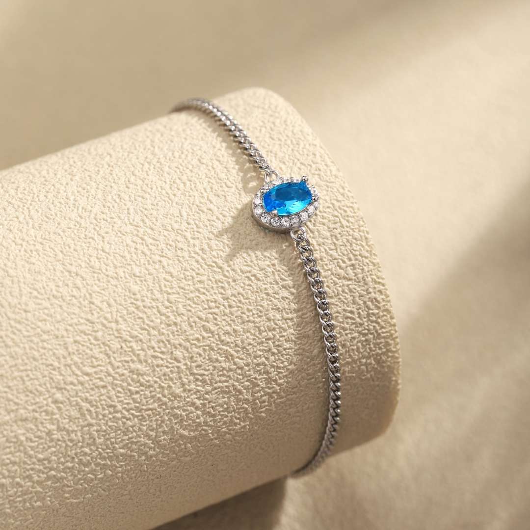 [RAFFINE]Exquisite Oval Shape Bracelet