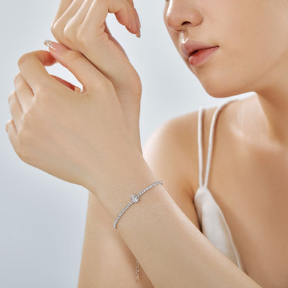 [RAFFINE]0.75 Carat Exquisite Oval Cut Daily Bracelet
