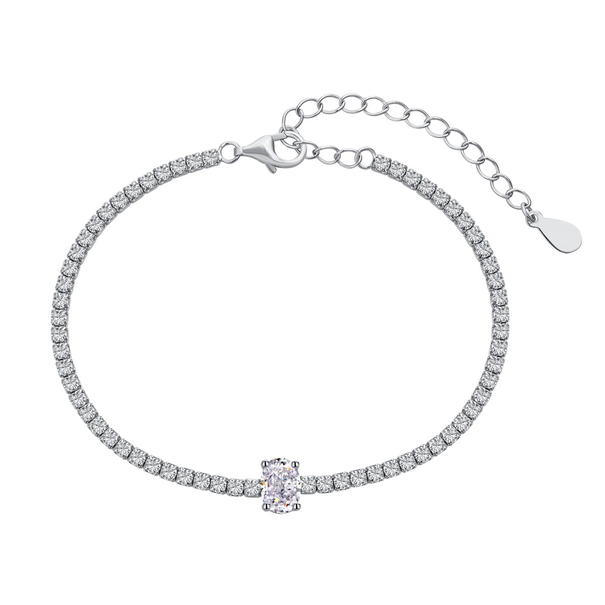 [RAFFINE]0.75 Carat Exquisite Oval Cut Daily Bracelet
