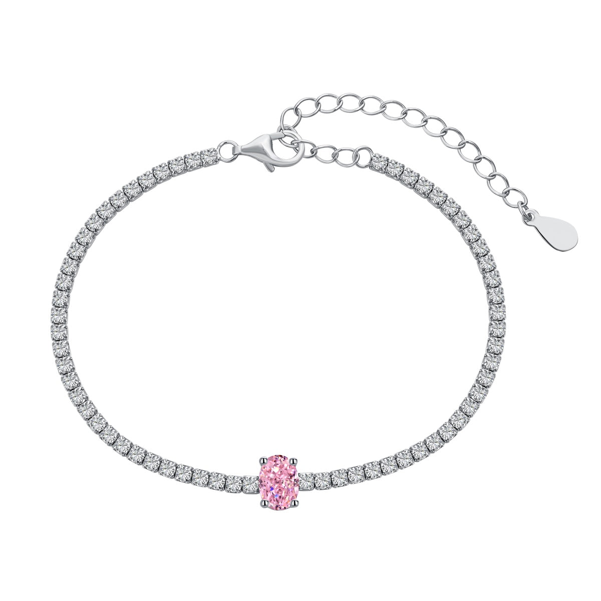 [RAFFINE]0.75 Carat Exquisite Oval Cut Daily Bracelet