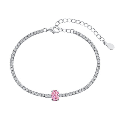 [RAFFINE]0.75 Carat Exquisite Oval Cut Daily Bracelet