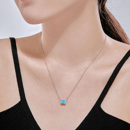 [RAFFINE]Luxurious Square Shape Colorful Necalack