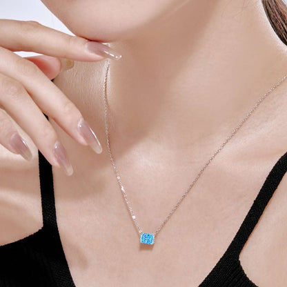 [RAFFINE]Luxurious Square Shape Colorful Necalack