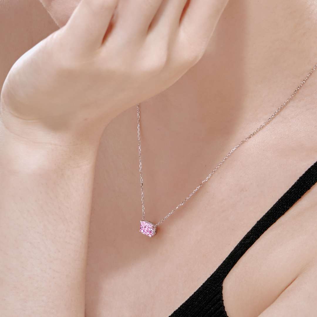 [RAFFINE]Luxurious Square Shape Colorful Necalack