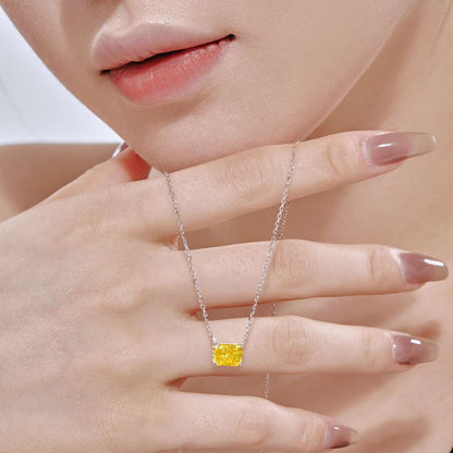 [RAFFINE]Luxurious Square Shape Colorful Necalack