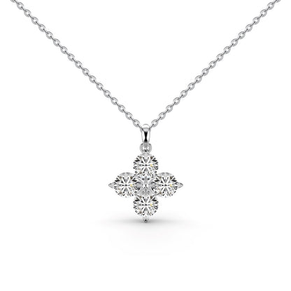 [RAFFINE]Four-Leaf Clover And Eight-Pointed Star Necklace