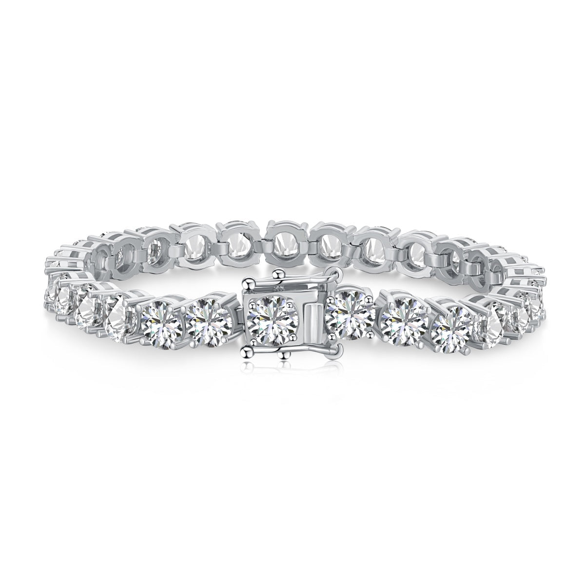 [RAFFINE]0.75 Carat Dazzling Round Cut Wedding Bracelet
