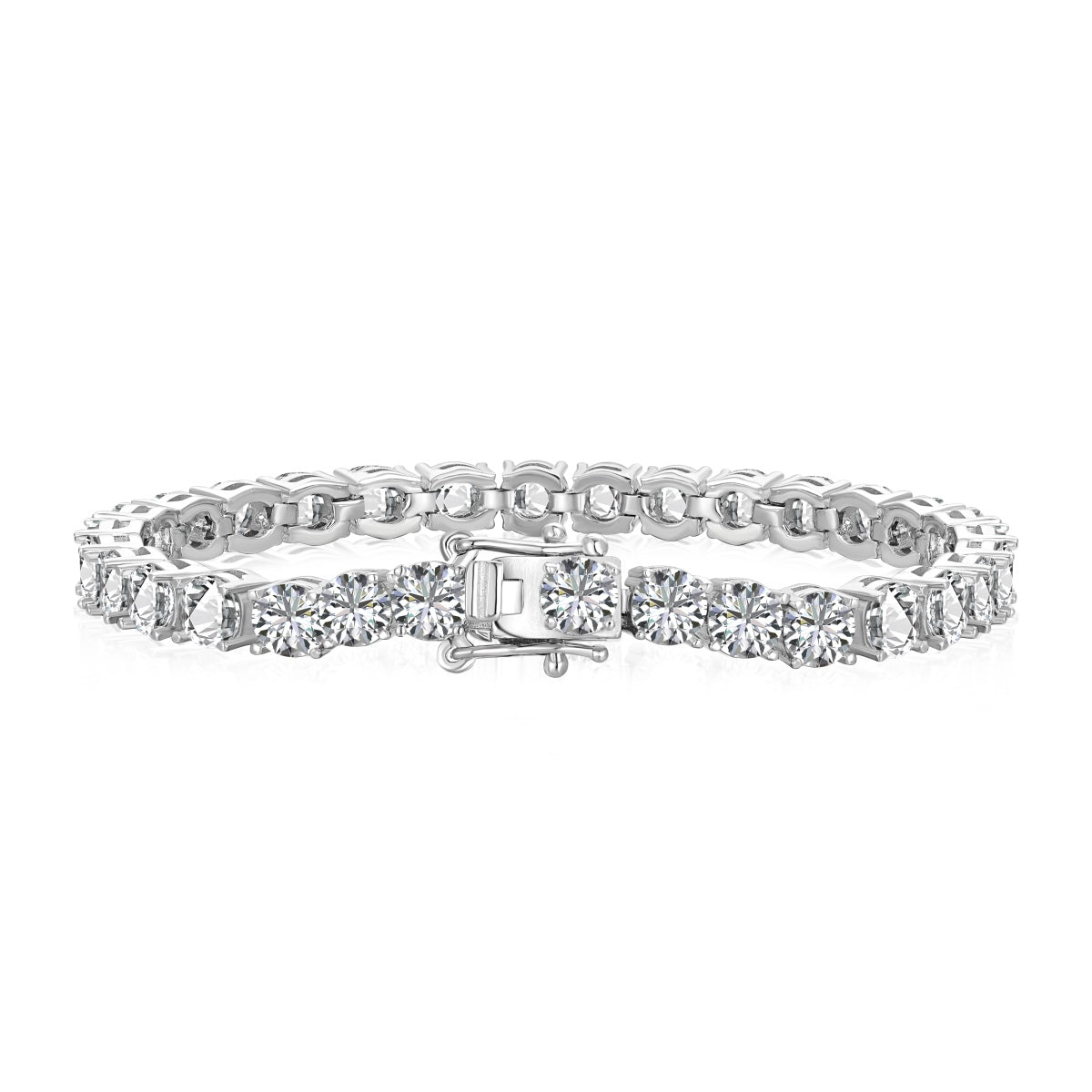 [RAFFINE]Ornate Sparkling Round Cut Wedding Bracelet