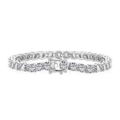 [RAFFINE]Ornate Sparkling Round Cut Wedding Bracelet