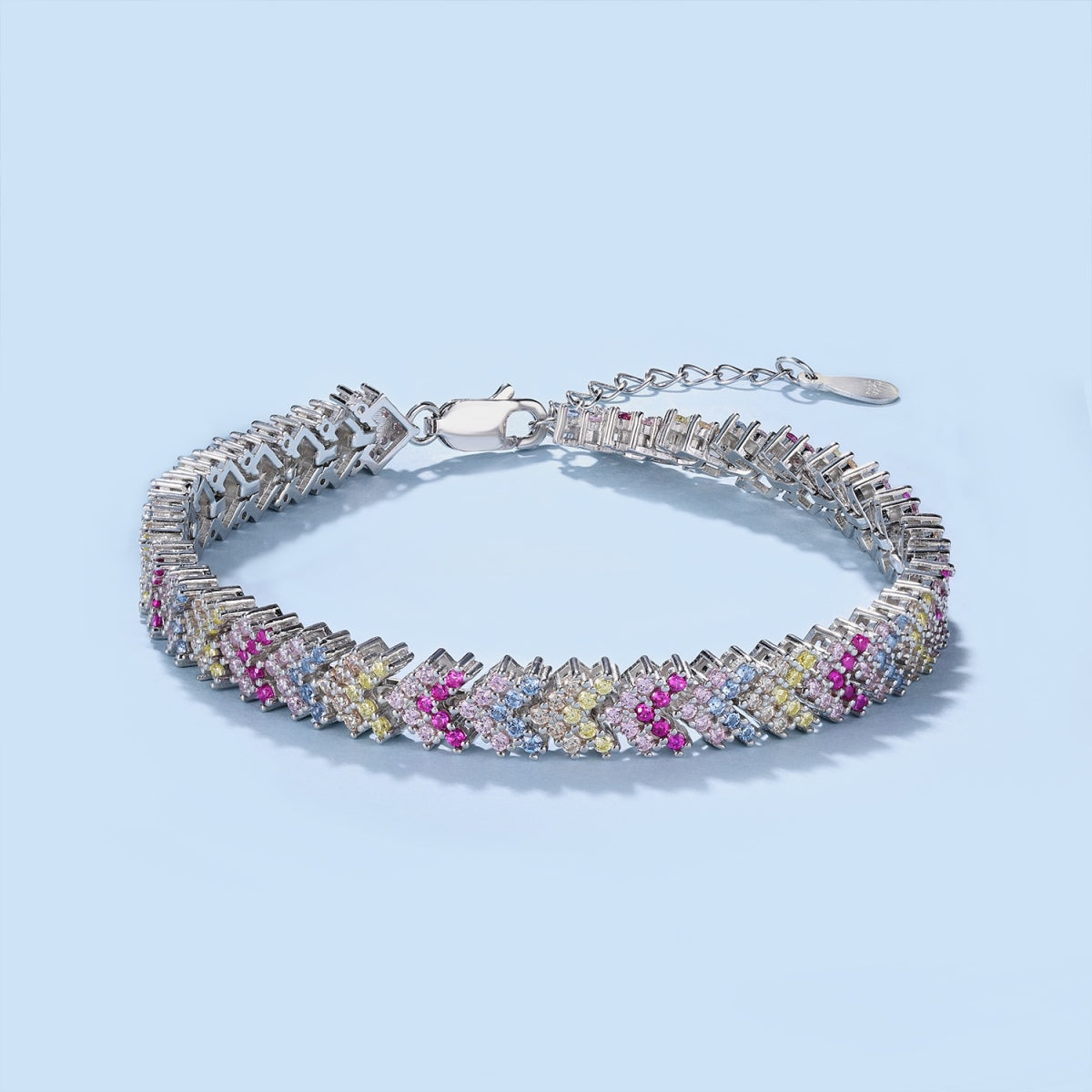 [RAFFINE]Ornate Sparkling Round Cut Party Bracelet