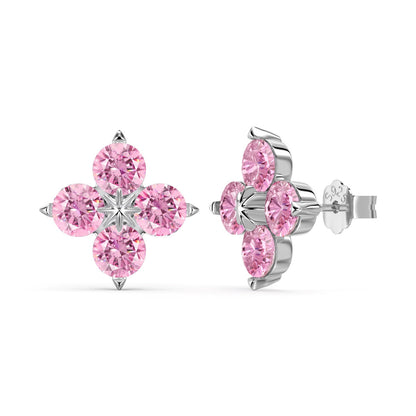 [RAFFINE]Four-Leaf Clover Eight-Pointed Star Earrings