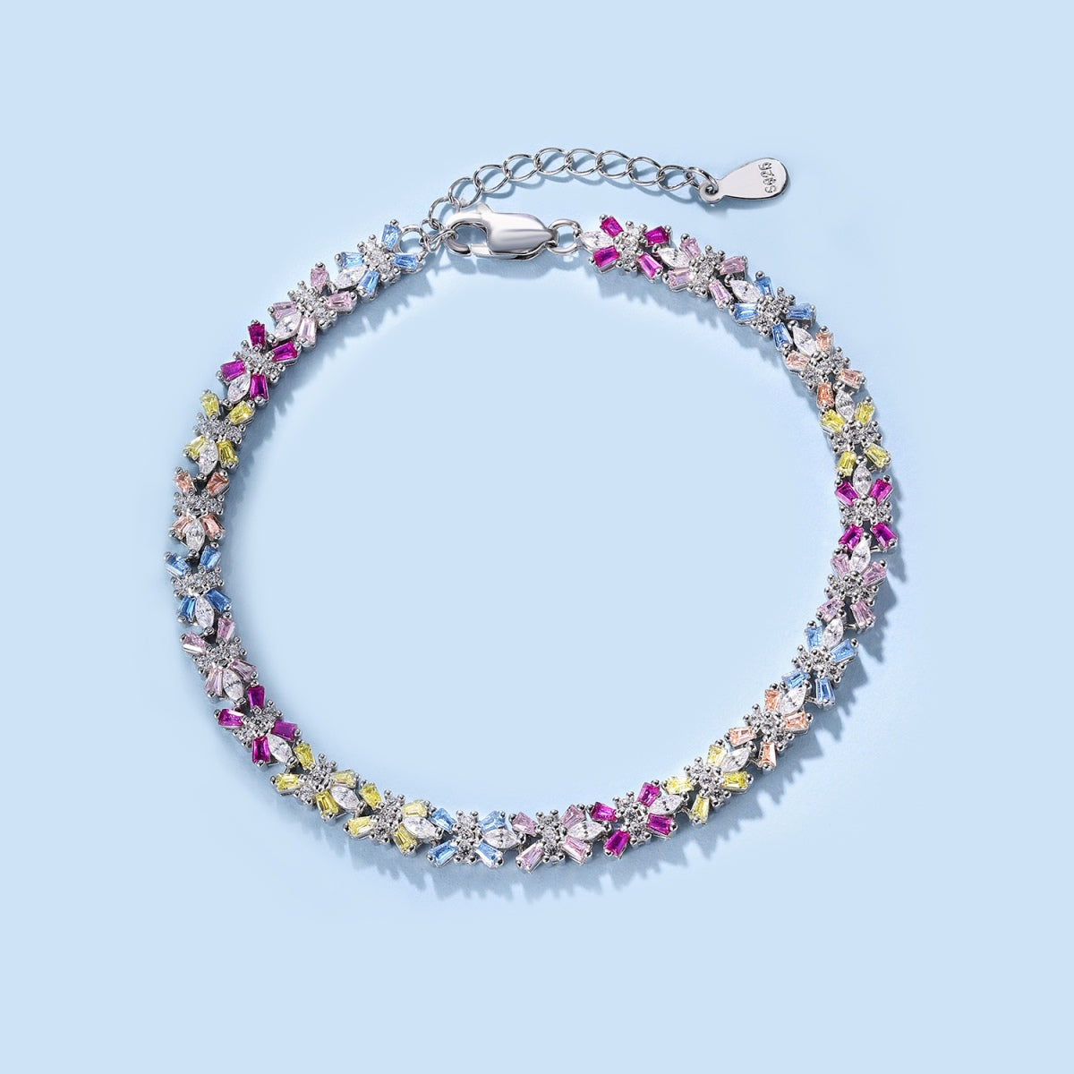 [RAFFINE]Radiant Colorful Emerald Cut Party Bracelet