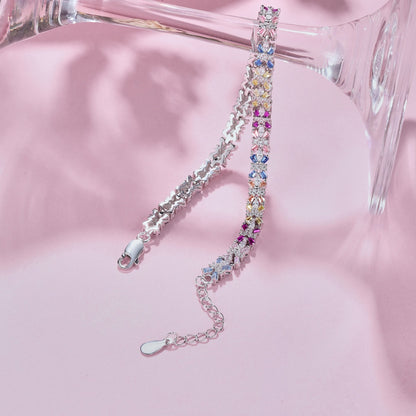 [RAFFINE]Radiant Colorful Emerald Cut Party Bracelet