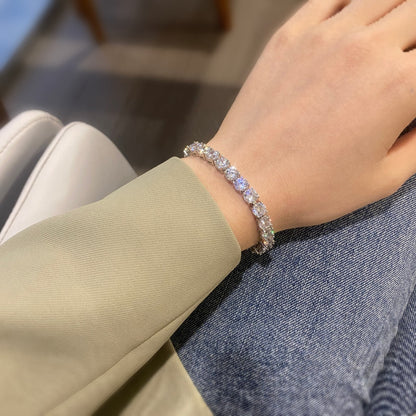 [RAFFINE]0.75 Carat Dazzling Round Cut Wedding Bracelet