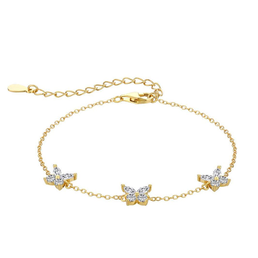 [RAFFINE]Radiant Butterfly Shape Necklace