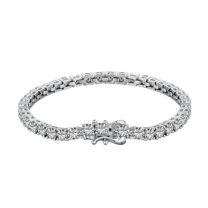 [RAFFINE]Luxurious Ornate Round Cut Tennis Bracelet