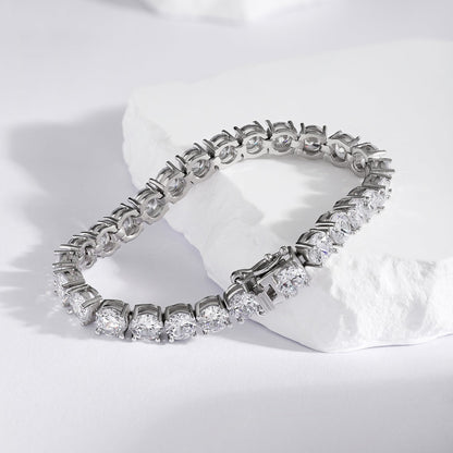 [RAFFINE]0.75 Carat Dazzling Round Cut Wedding Bracelet