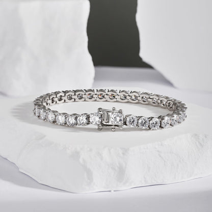[RAFFINE]Ornate Sparkling Round Cut Wedding Bracelet