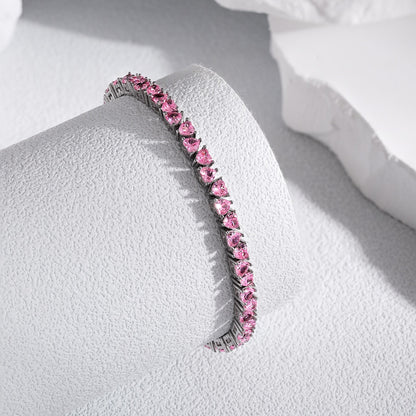 [RAFFINE]Dazzling Romantic Heart Shape Lover Bracelet
