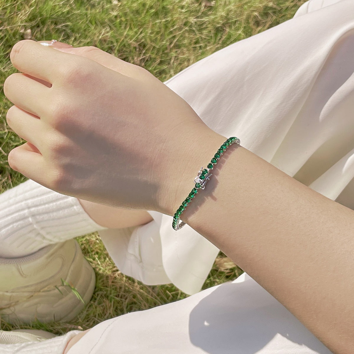 [RAFFINE]Radiant Colorful Round Cut Party Bracelet