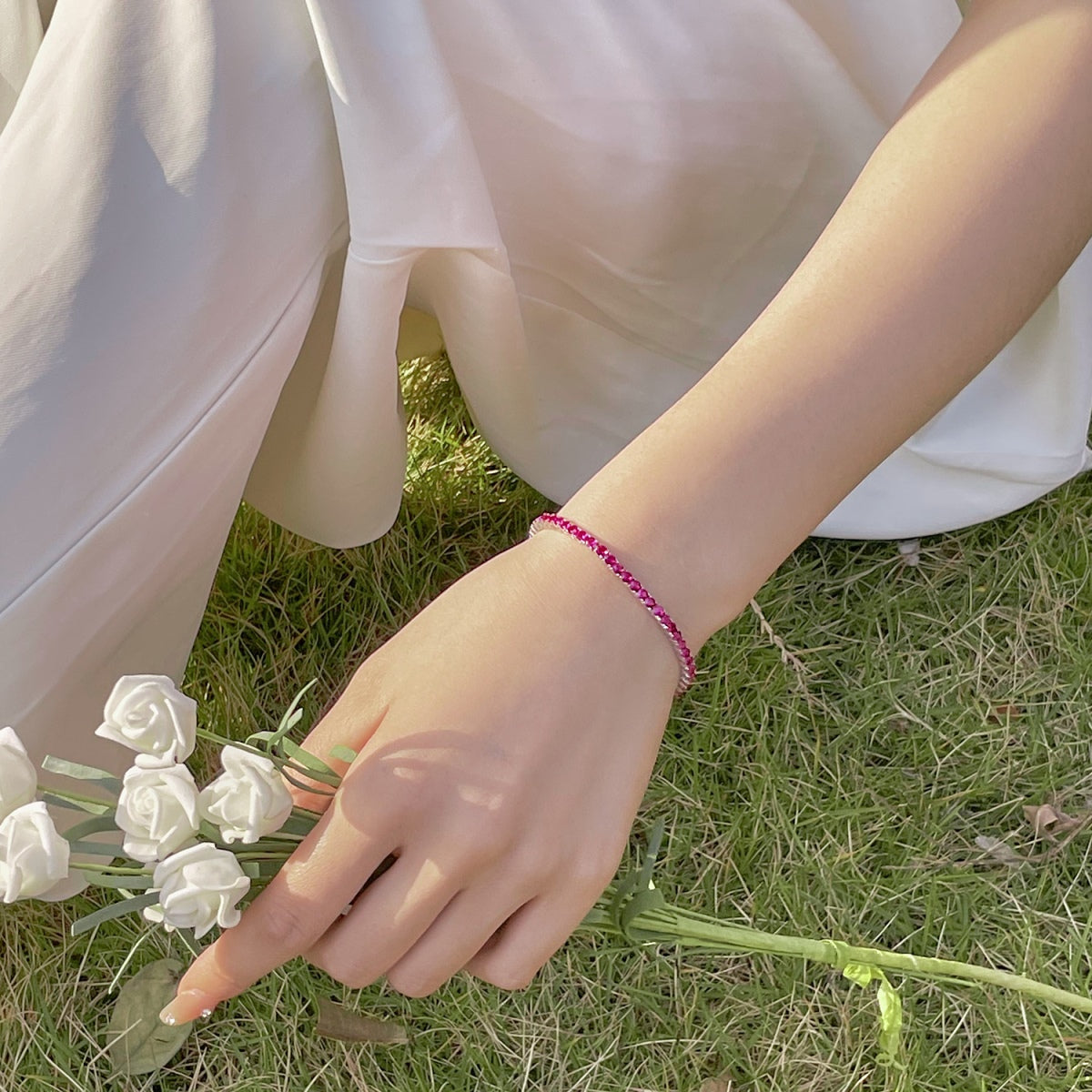 [RAFFINE]Radiant Colorful Round Cut Party Bracelet