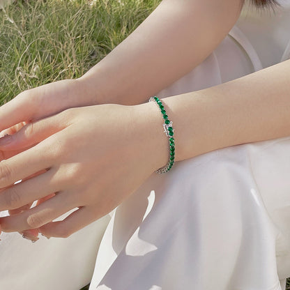 [RAFFINE]Radiant Colorful Round Cut Party Bracelet