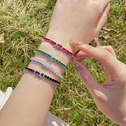 [RAFFINE]Radiant Colorful Round Cut Party Bracelet